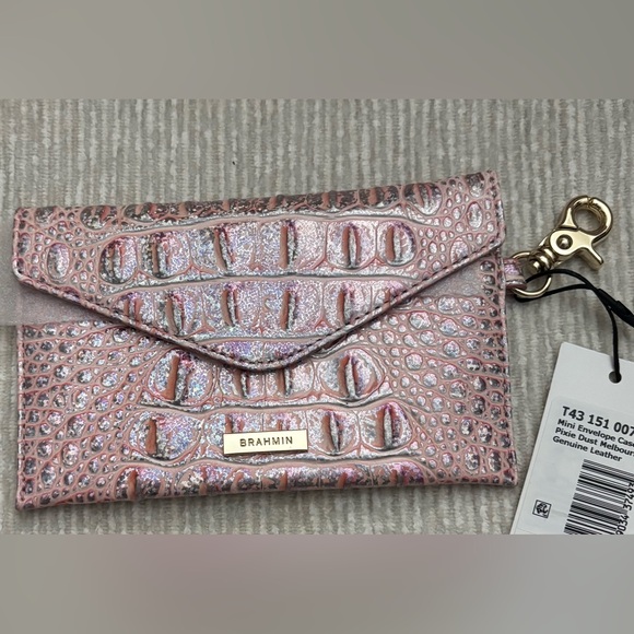 Brahmin Handbags - Brahmin Pixie Dust Melbourne Mini Envelope Case NWT Pink Iridescent